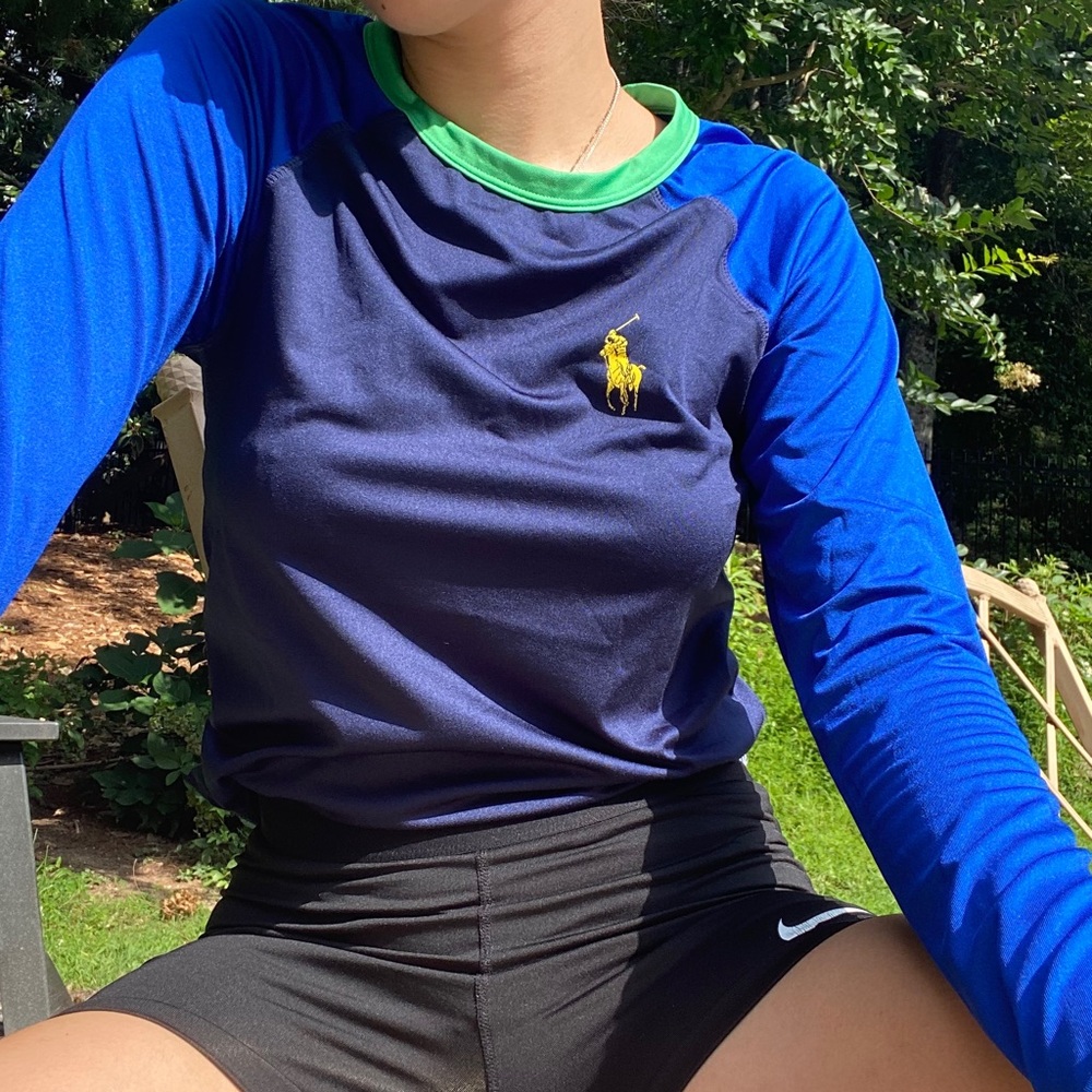 POLO RALPH LAUREN COLOR BLOCK ATHLETIC TOP